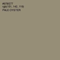 #978E77 - Pale Oyster Color Image