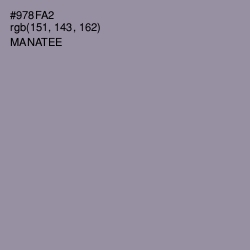 #978FA2 - Manatee Color Image