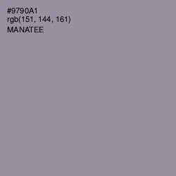 #9790A1 - Manatee Color Image