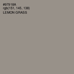 #97918A - Lemon Grass Color Image