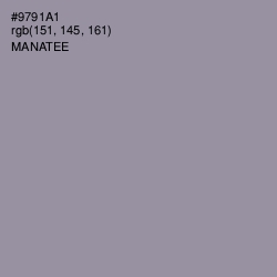 #9791A1 - Manatee Color Image