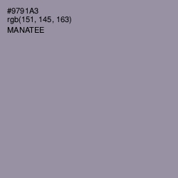 #9791A3 - Manatee Color Image