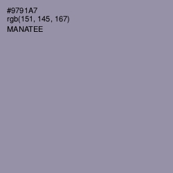 #9791A7 - Manatee Color Image