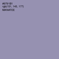 #9791B1 - Manatee Color Image