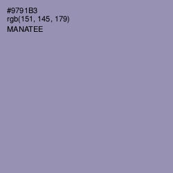 #9791B3 - Manatee Color Image