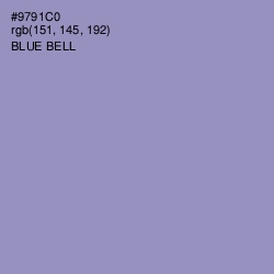 #9791C0 - Blue Bell Color Image