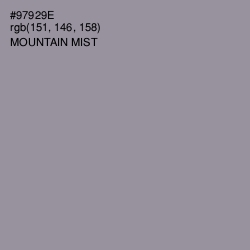 #97929E - Mountain Mist Color Image