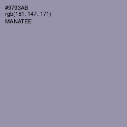 #9793AB - Manatee Color Image