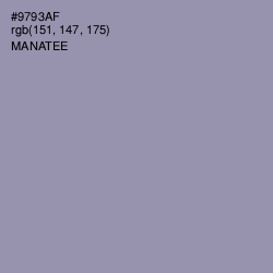 #9793AF - Manatee Color Image
