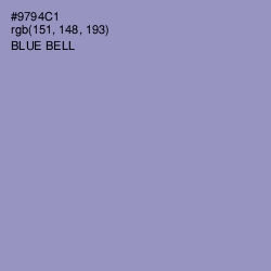#9794C1 - Blue Bell Color Image
