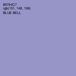#9794C7 - Blue Bell Color Image