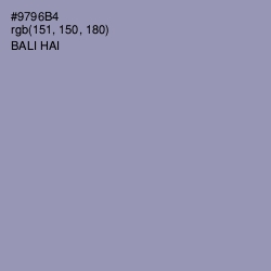 #9796B4 - Bali Hai Color Image