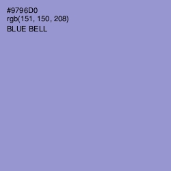 #9796D0 - Blue Bell Color Image