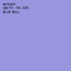 #9796DF - Blue Bell Color Image