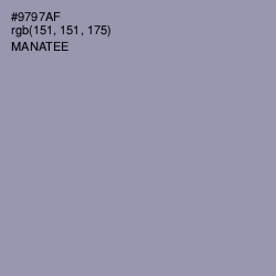 #9797AF - Manatee Color Image
