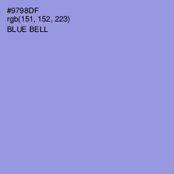 #9798DF - Blue Bell Color Image