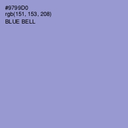 #9799D0 - Blue Bell Color Image