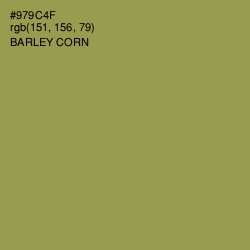 #979C4F - Barley Corn Color Image