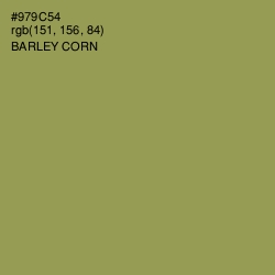 #979C54 - Barley Corn Color Image