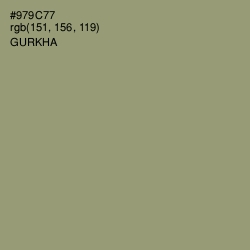 #979C77 - Gurkha Color Image