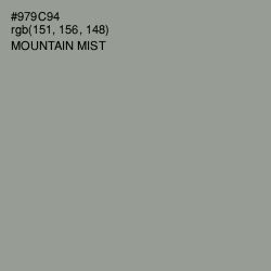 #979C94 - Mountain Mist Color Image