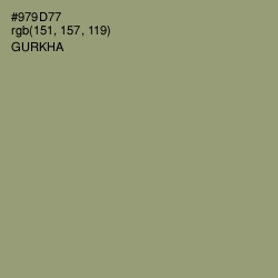 #979D77 - Gurkha Color Image