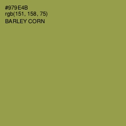 #979E4B - Barley Corn Color Image