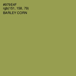 #979E4F - Barley Corn Color Image