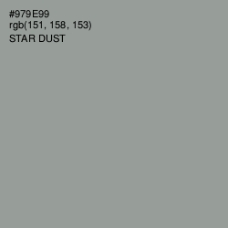 #979E99 - Star Dust Color Image