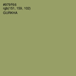 #979F66 - Gurkha Color Image