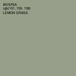 #979F8A - Lemon Grass Color Image