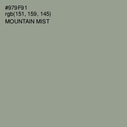 #979F91 - Mountain Mist Color Image