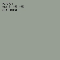 #979F94 - Star Dust Color Image