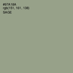 #97A18A - Sage Color Image