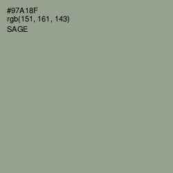 #97A18F - Sage Color Image