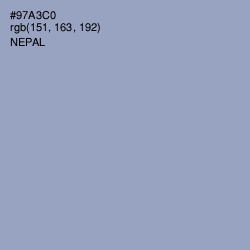 #97A3C0 - Nepal Color Image