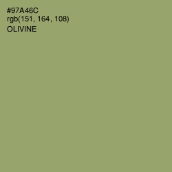 #97A46C - Olivine Color Image