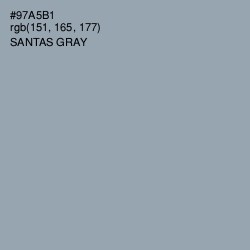 #97A5B1 - Santas Gray Color Image