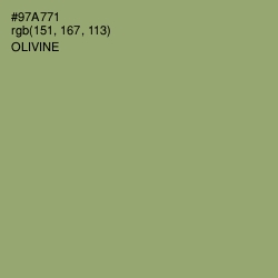 #97A771 - Olivine Color Image