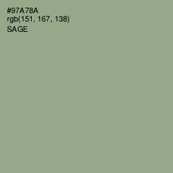 #97A78A - Sage Color Image