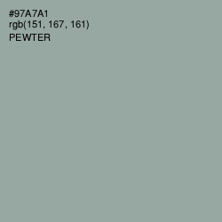 #97A7A1 - Pewter Color Image