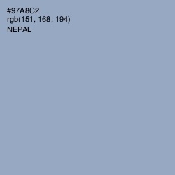 #97A8C2 - Nepal Color Image