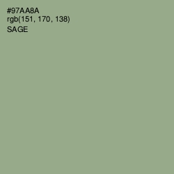 #97AA8A - Sage Color Image