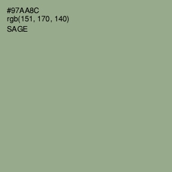 #97AA8C - Sage Color Image