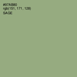 #97AB80 - Sage Color Image