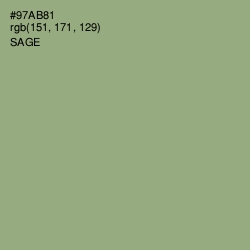 #97AB81 - Sage Color Image