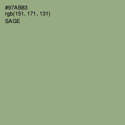 #97AB83 - Sage Color Image