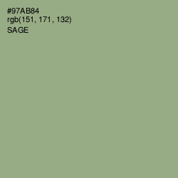 #97AB84 - Sage Color Image