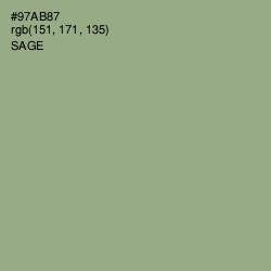 #97AB87 - Sage Color Image