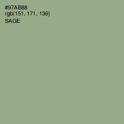 #97AB88 - Sage Color Image